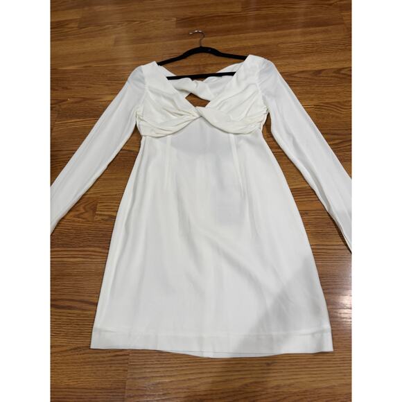 BLUMARINE Back Cut Out Mini Dress in black natural ivory IT 42 ( US 6) - Picture 13 of 14